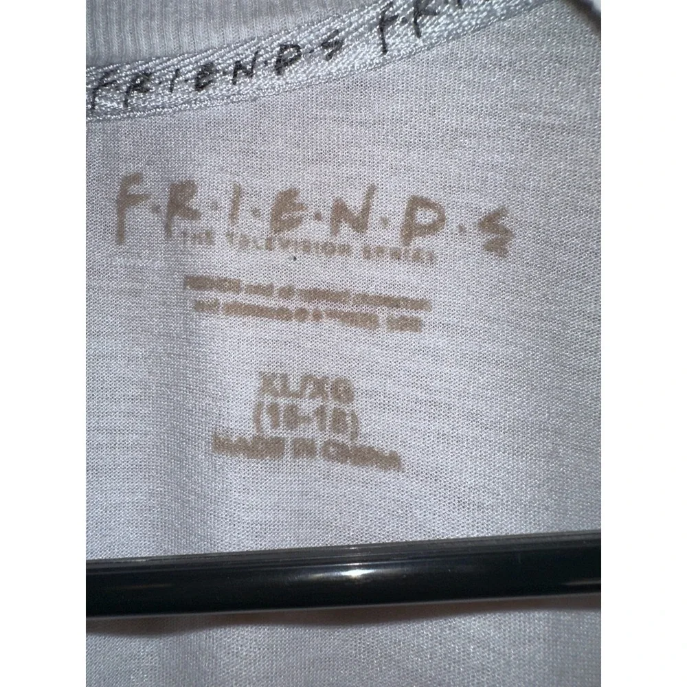 FRIENDS TV Show Graphic Pink and‎ White Sleepshirt Nightgown Women's Size XL